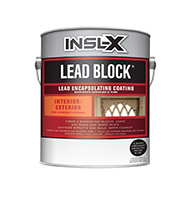 Fine Paints Lead Block is a water-based elastomeric acrylic coating with excellent adhesion, elongation, and tensile strength characteristics. When applied to surfaces bearing lead-containing paint, this product will seal in the lead paint with a thick, elastic membrane sheathing.

A cost-effective alternative to lead paint remediation
Creates a barrier over lead paints
For interior or exterior use
Easy application with brush, roller, or spray
Can be used as a primer or top coat
Attractive eggshell finishboom
